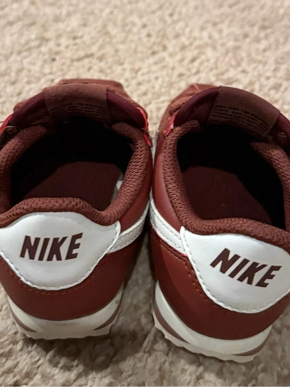 Nike Kids' Maroon Lace-Up Sneakers